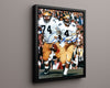 Michigan Autograph Print - Jim Harbaugh Sideline Infraction - Ref Rage College FSPrints Floating Canvas 16x20