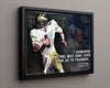 Michigan Autograph Print - The Big House - The Bo Fortress College FSPrints Floating Canvas 16x20