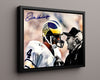 Michigan Autograph Print - Jim Harbaugh The Guarantee - Pasadena Promise College FSPrints Floating Canvas 16x20