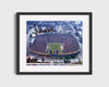 Michigan Autograph Print - The Big House - The Bo Fortress College FSPrints Gallery Frame 16x20
