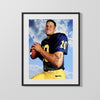 Michigan Autograph Print - Tom Brady - Wolverine Roots College FSPrints Gallery Frame 16x20