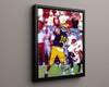 Michigan Autograph Print - Trey Burke - Dagger Three College FSPrints Floating Canvas 16x20