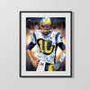 Michigan Autograph Print - Tom Brady Throwback - GOAT Origins College FSPrints Gallery Frame 16x20