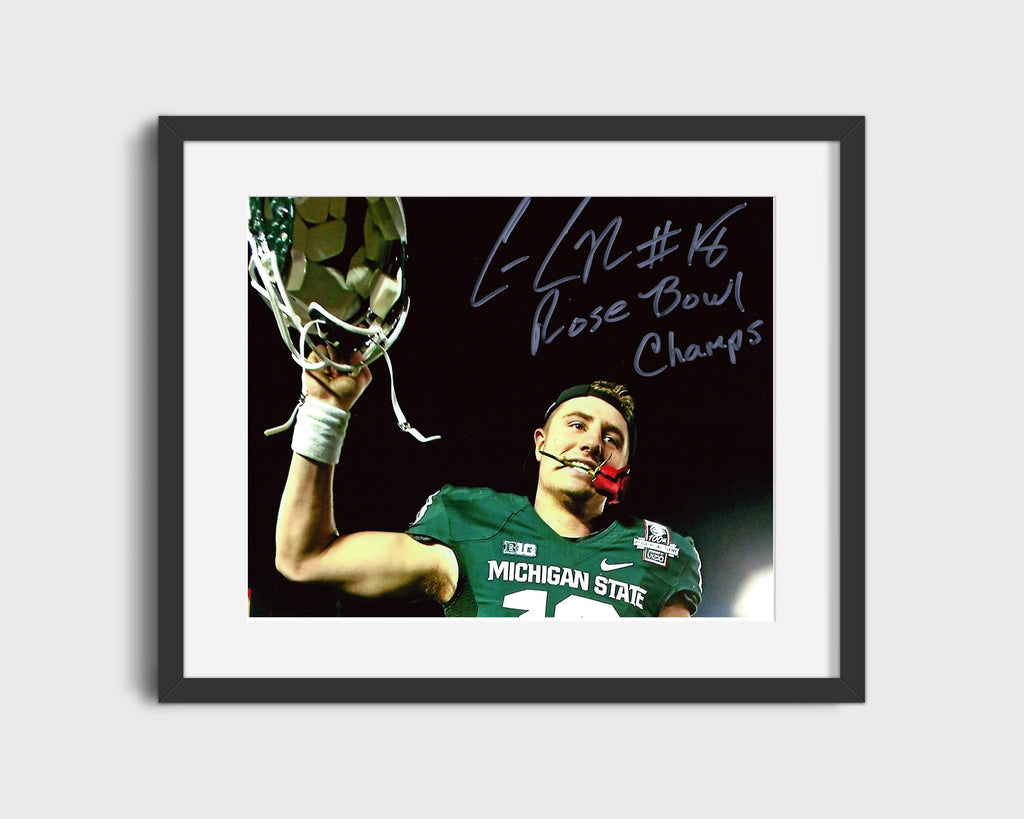 Michigan State Autograph Print - Connor Cook Rose Bowl - Spartan Glory College FSPrints Gallery Frame 16x20