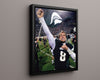 Michigan State Autograph Print - Magic Johnson Victory - Spartan Magic College FSPrints Floating Canvas 16x20