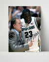 Michigan State Autograph SI Print - Kalin Lucas - Lets Get It On Spartans College FSPrints Poster 16x20