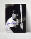 Mickey Mantle Autograph Print - Bat With Pine Tar - Power Grip