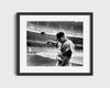 Mickey Mantle Autograph Print - Hat Toss at The Stadium - The Micks flair