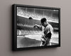 Mickey Mantle Autograph Print - Hat Toss at The Stadium - The Micks flair