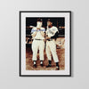 Mickey Mantle Autograph Print - With Willie Mays - Legends in Conversation