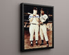 Mickey Mantle Autograph Print - With Willie Mays - Legends in Conversation