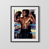 Mike Tyson Autograph Print - Gym Flex - Iron Strength Boxing FSPrints Gallery Frame 16x20