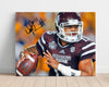 Mississippi State Autograph Print - Dak Prescott - Bulldog Leader College FSPrints Poster 16x20