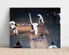 Mookie Wilson and Bill Buckner Autograph Print - 86 Through the Legs - Curse lives