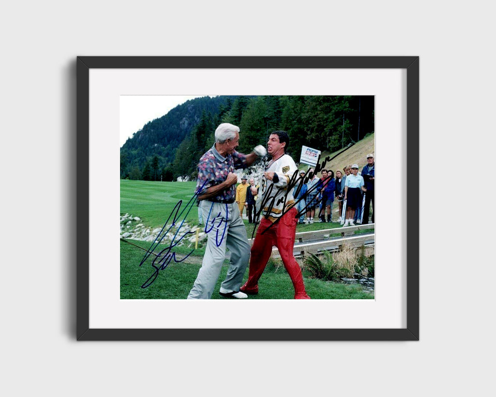Movie Autograph Print - Adam Sandler and Bob Barker - Happy Gilmore - Fairway Fight Club Movies FSPrints Gallery Frame 16x20
