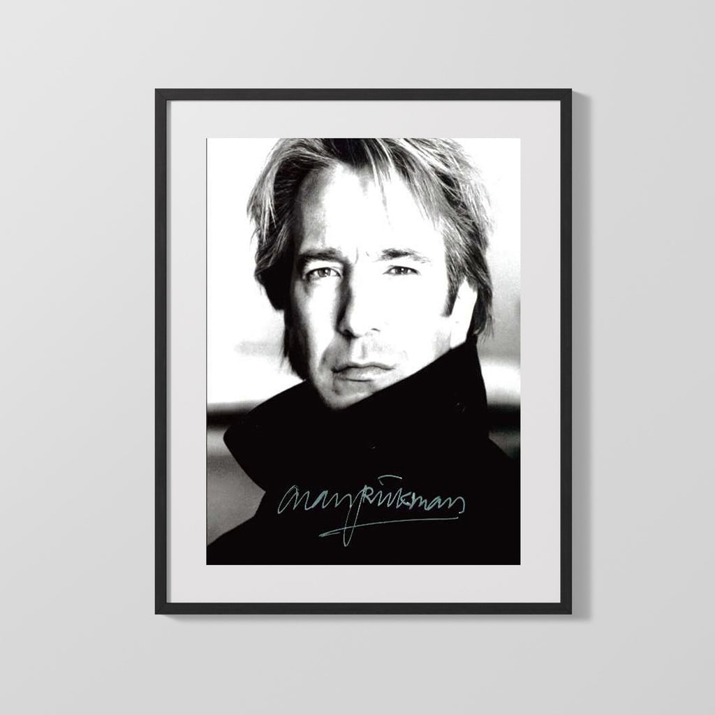 Movie Autograph Print - Alan Rickman - Dark Elegance Movies FSPrints Gallery Frame 16x20