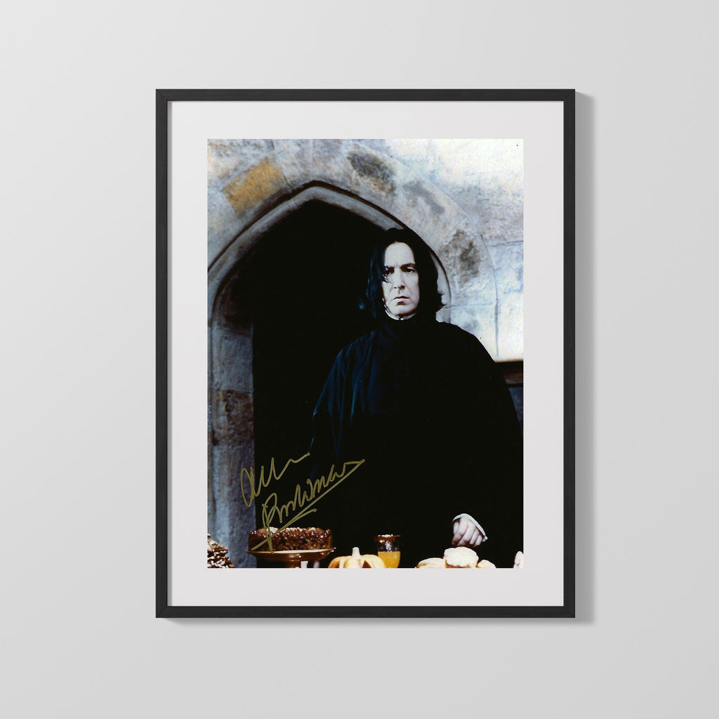Movie Autograph Print - Alan Rickman - Potions Master Movies FSPrints Gallery Frame 16x20