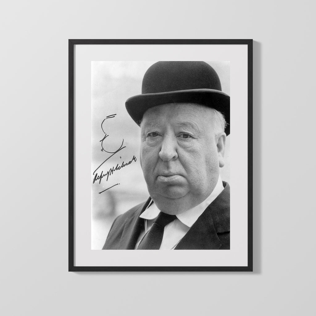 Movie Autograph Print - Alfred Hitchcock - The Master Movies FSPrints Gallery Frame 16x20