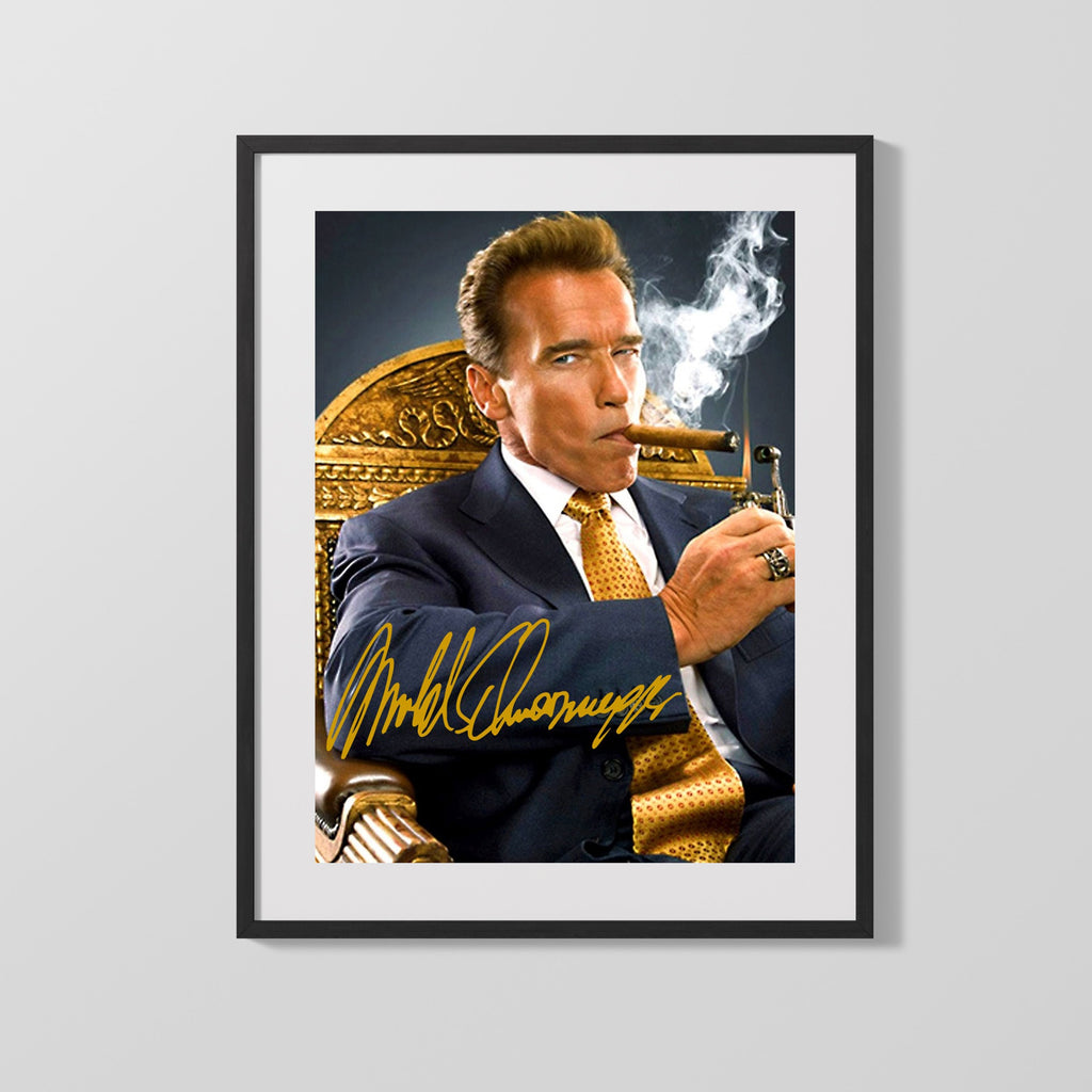 Movie Autograph Print - Arnold Schwarzenegger - Golden Power Movies FSPrints Gallery Frame 16x20