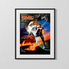 Movie Autograph Print - Back to the Future - Time Machine Cast Movies FSPrints Gallery Frame 16x20