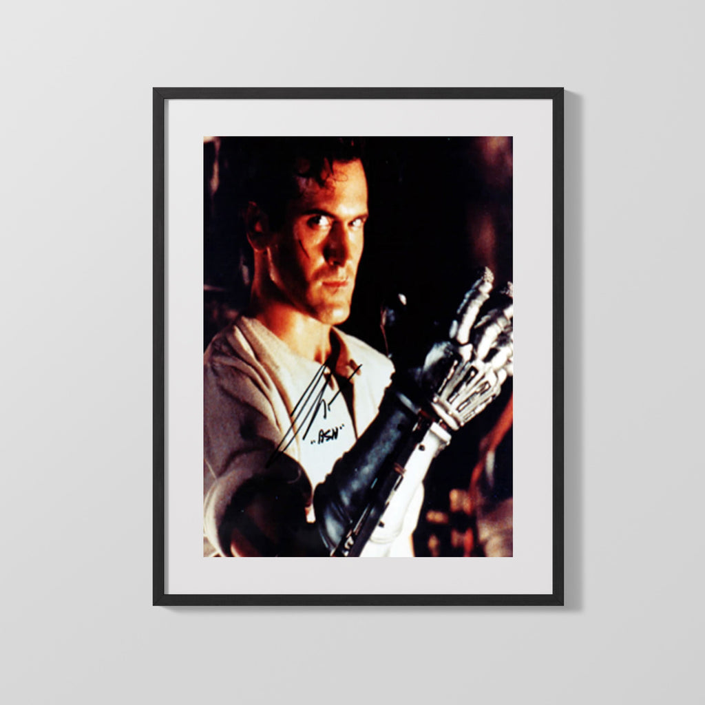 Movie Autograph Print - Bruce Campbell - Army of Darkness Movies FSPrints Gallery Frame 16x20