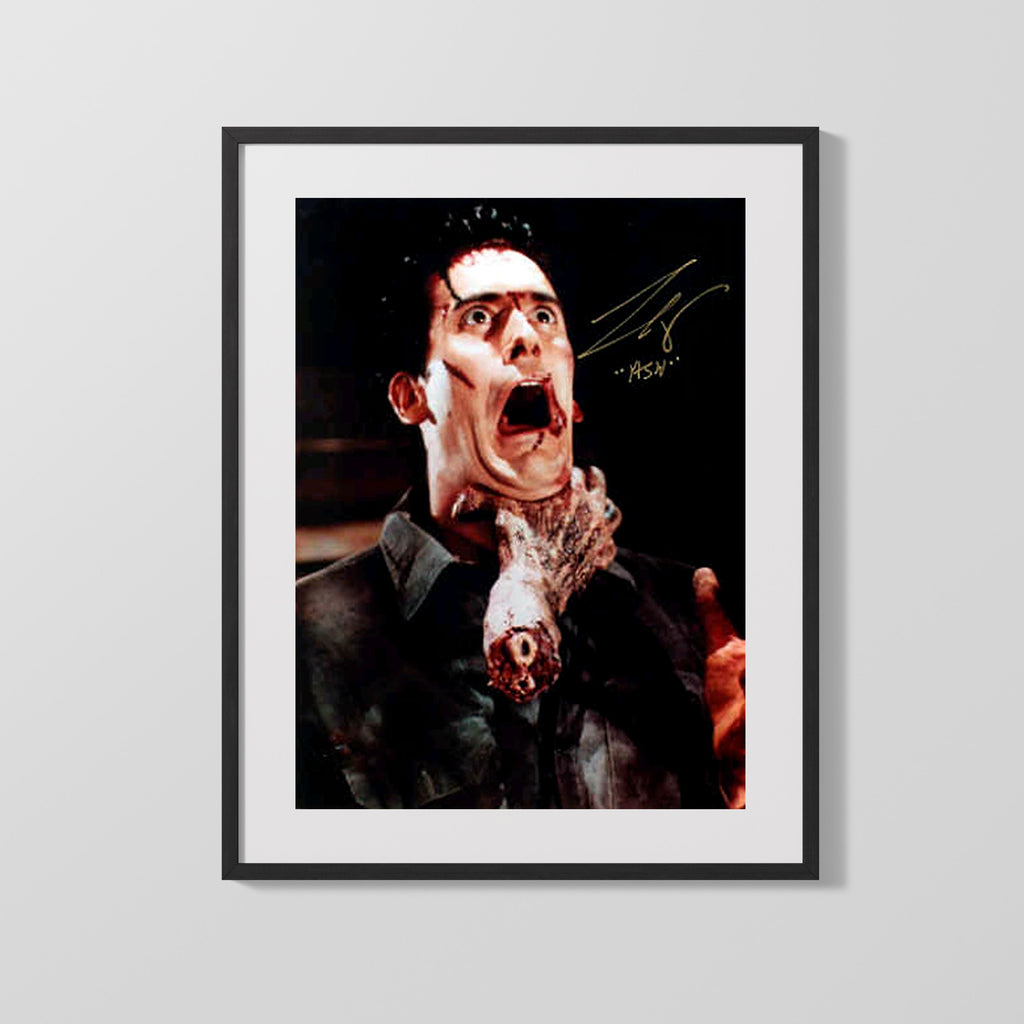 Movie Autograph Print - Bruce Campbell - Ash vs. Hand Movies FSPrints Gallery Frame 16x20