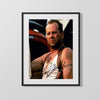 Movie Autograph Print - Bruce Willis - Die Hard Grit Movies FSPrints Gallery Frame 16x20