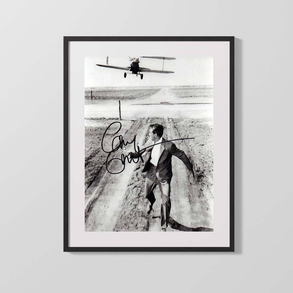 Movie Autograph Print - Cary Grant - Crop Duster Chase Movies FSPrints Gallery Frame 16x20