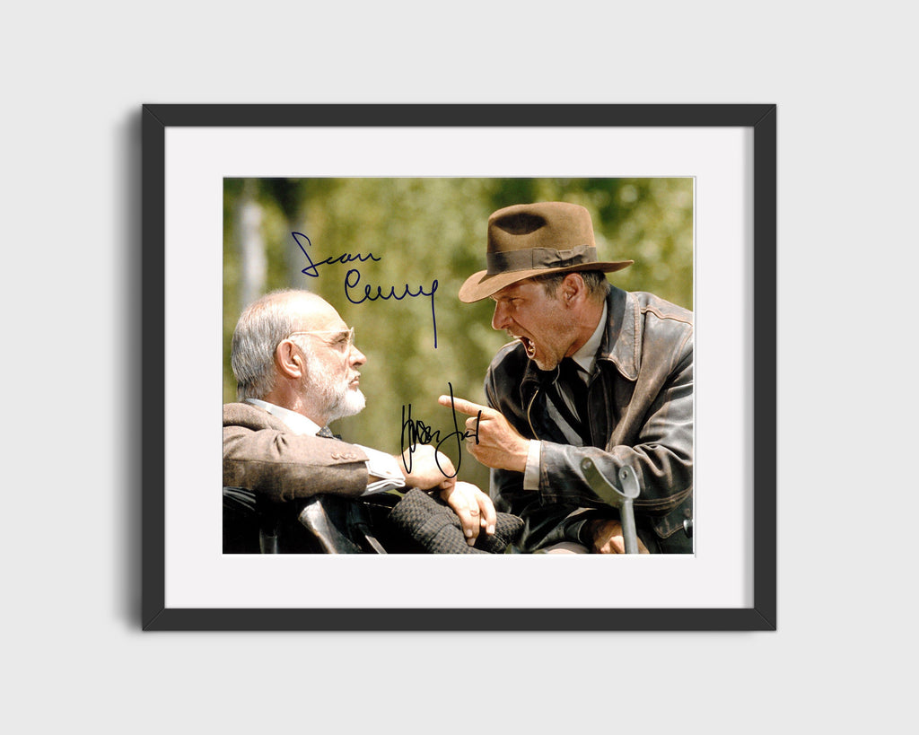 Movie Autograph Print - Cast - Indiana Jones - Adventure Awaits Movies FSPrints Gallery Frame 16x20
