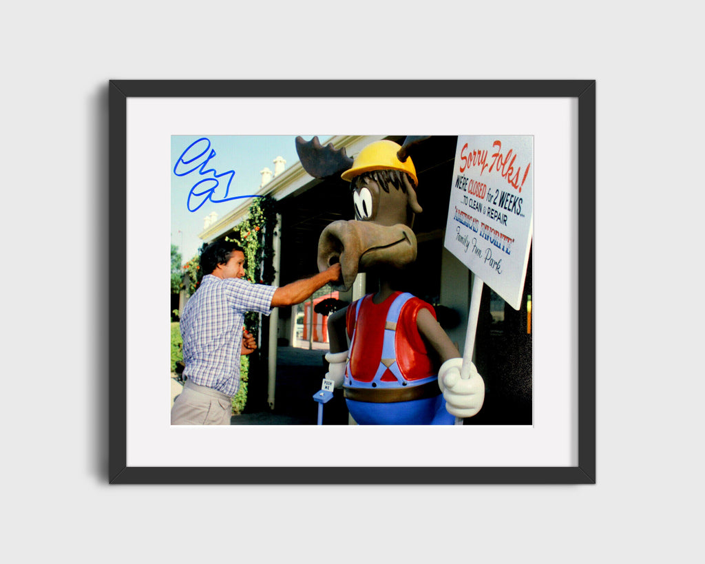 Movie Autograph Print - Chevy Chase - Vacation - Griswold Madness Movies FSPrints Gallery Frame 16x20