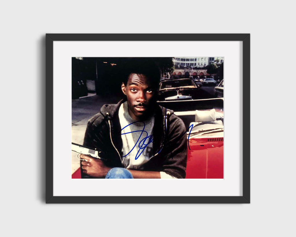 Movie Autograph Print - Eddie Murphy - Beverly Hills Cop - Axel Street Smarts Movies FSPrints Gallery Frame 16x20