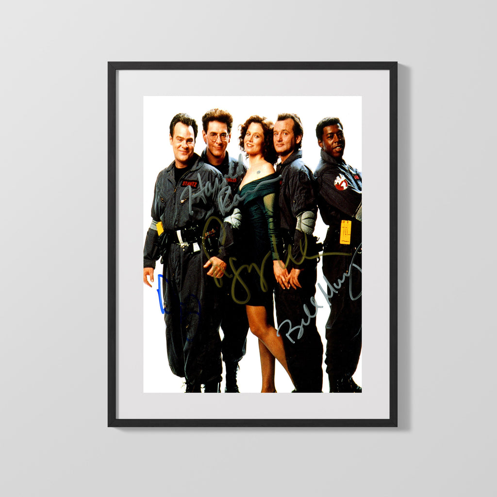 Movie Autograph Print - Ghostbusters Cast - Who Ya Gonna Call Movies FSPrints Gallery Frame 16x20