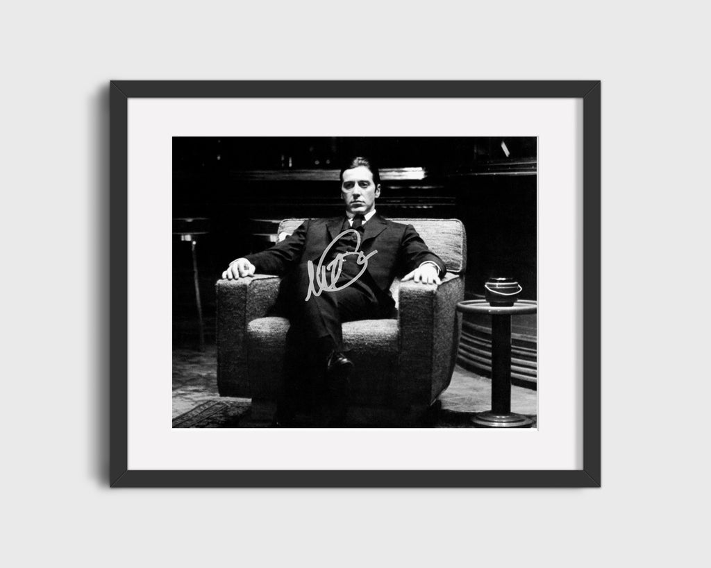 Movie Autograph Print - Godfather 2 - Michael Corleone - Offer You Cant Refuse Movies FSPrints Gallery Frame 16x20