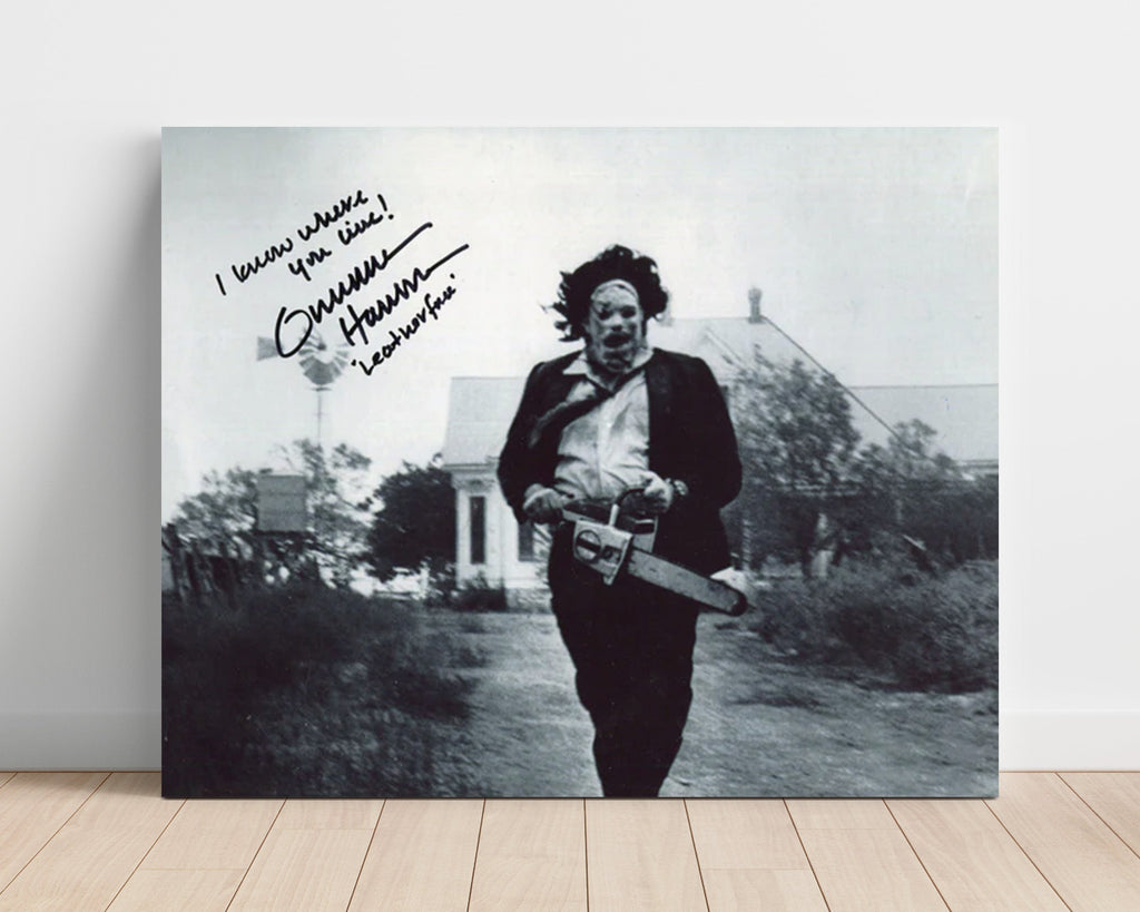Movie Autograph Print Unframed - Gunnar Hansen Texas Chainsaw Massacre - Leatherface Lives Movies Unframed FSPrints Poster 16x20