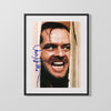 Movie Autograph Print - Jack Nicholson - Heres Johnny Movies FSPrints Gallery Frame 16x20