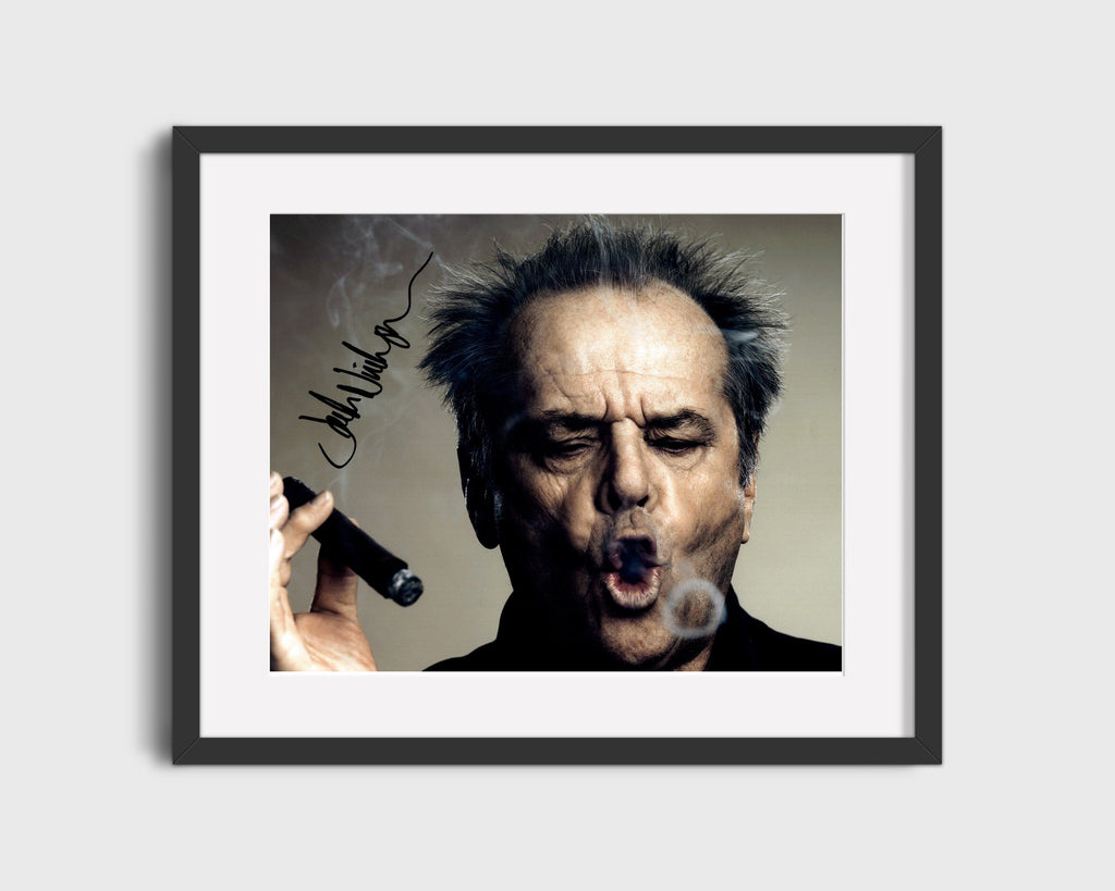 Movie Autograph Print - Jack Nicholson - Smoke Ring Cool Movies FSPrints Gallery Frame 16x20
