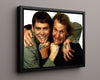 Movie Autograph Print - Jim Carrey and Jeff Daniels - Dumb and Dumber - The Dynamic Dunces Movies FSPrints Floating Canvas 16x20