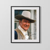 Movie Autograph Print - John Wayne - Cowboy Icon Movies FSPrints Gallery Frame 16x20