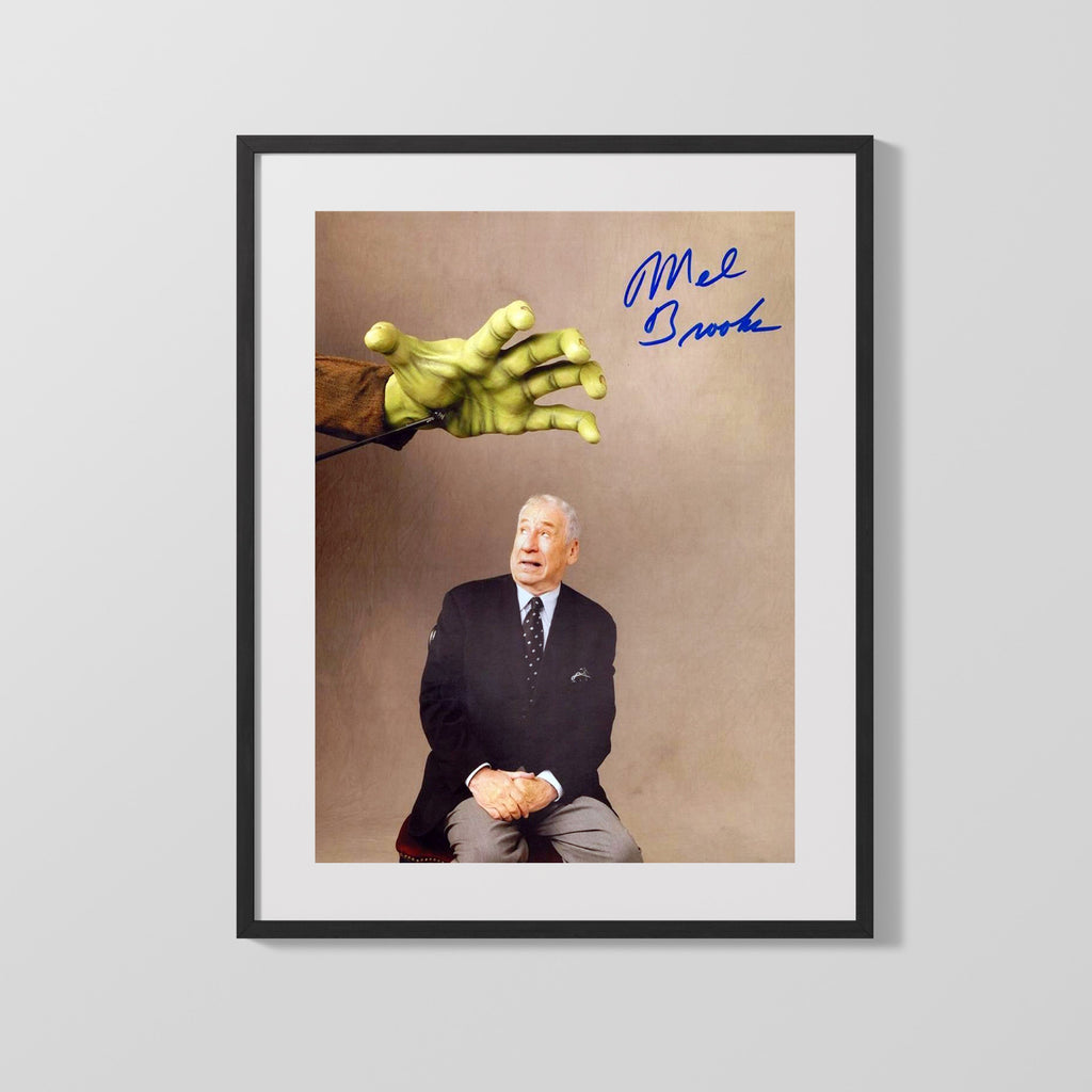 Movie Autograph Print - Mel Brooks - Young Frankenstein Gag Movies FSPrints Gallery Frame 16x20