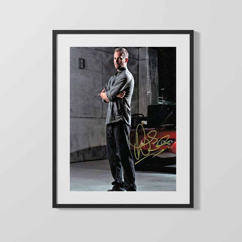 Movie Autograph Print - Paul Walker - Fast Legacy Movies FSPrints Gallery Frame 16x20