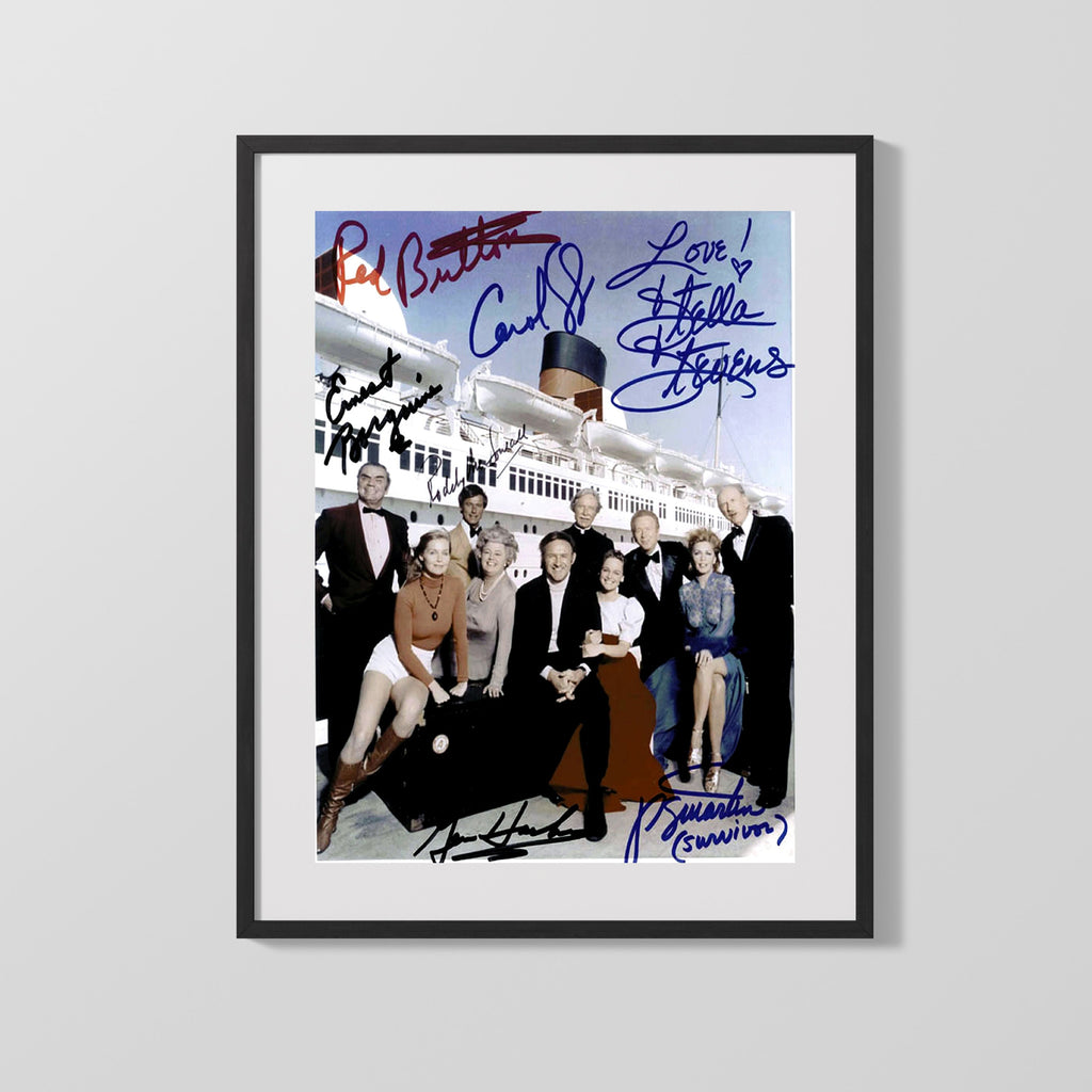 Movie Autograph Print - Poseidon Adventure Cast - Disaster Legends Movies FSPrints Gallery Frame 16x20