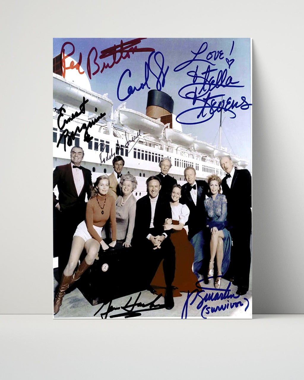 Movie Autograph Print Unframed - Poseidon Adventure Cast - Disaster Legends Movies Unframed FSPrints Poster 16x20