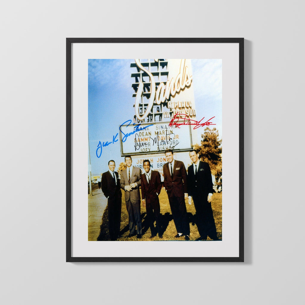 Movie Autograph Print - Rat Pack - Sands Legends Movies FSPrints Gallery Frame 16x20
