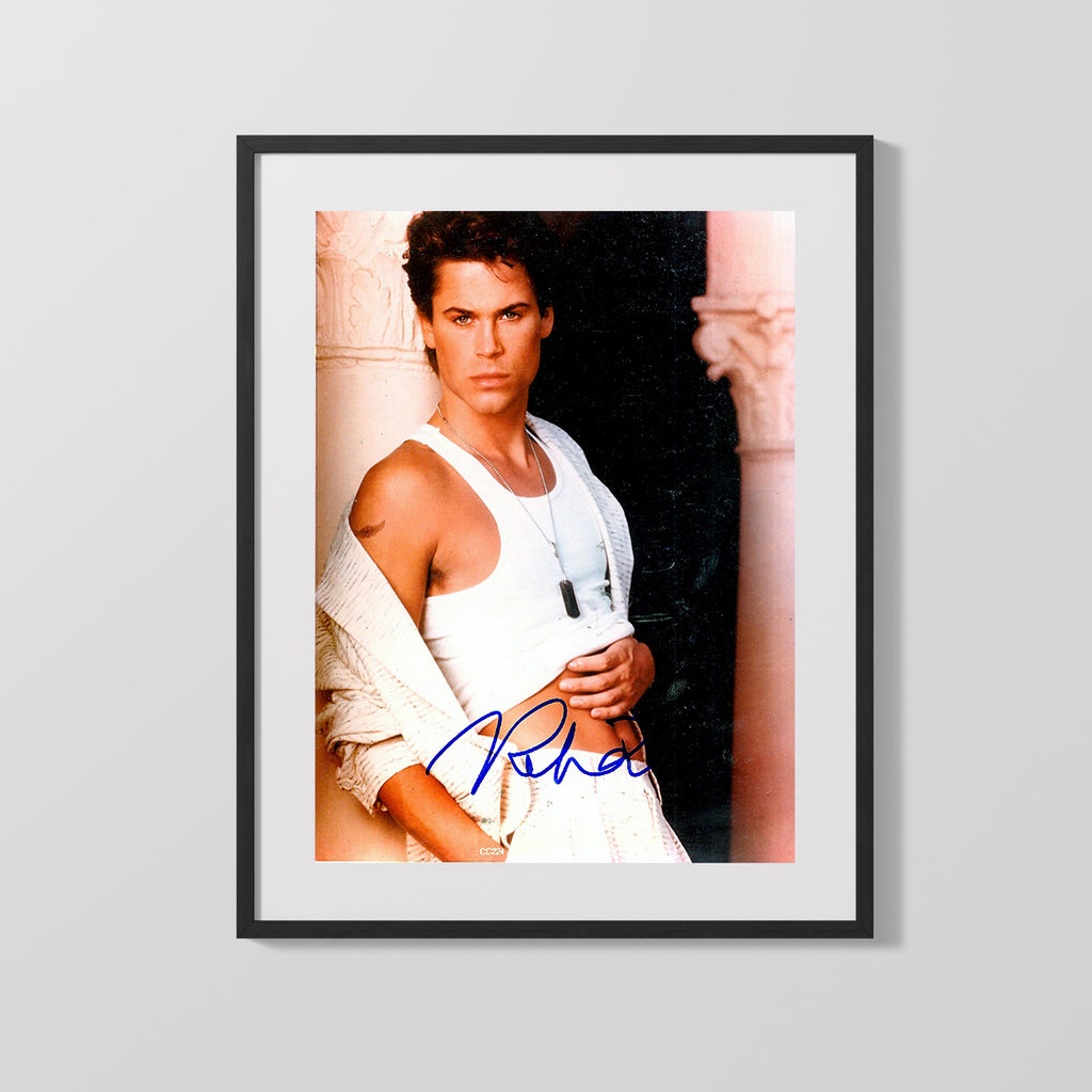 Movie Autograph Print - Rob Lowe - 80s Heartthrob Movies FSPrints Gallery Frame 16x20