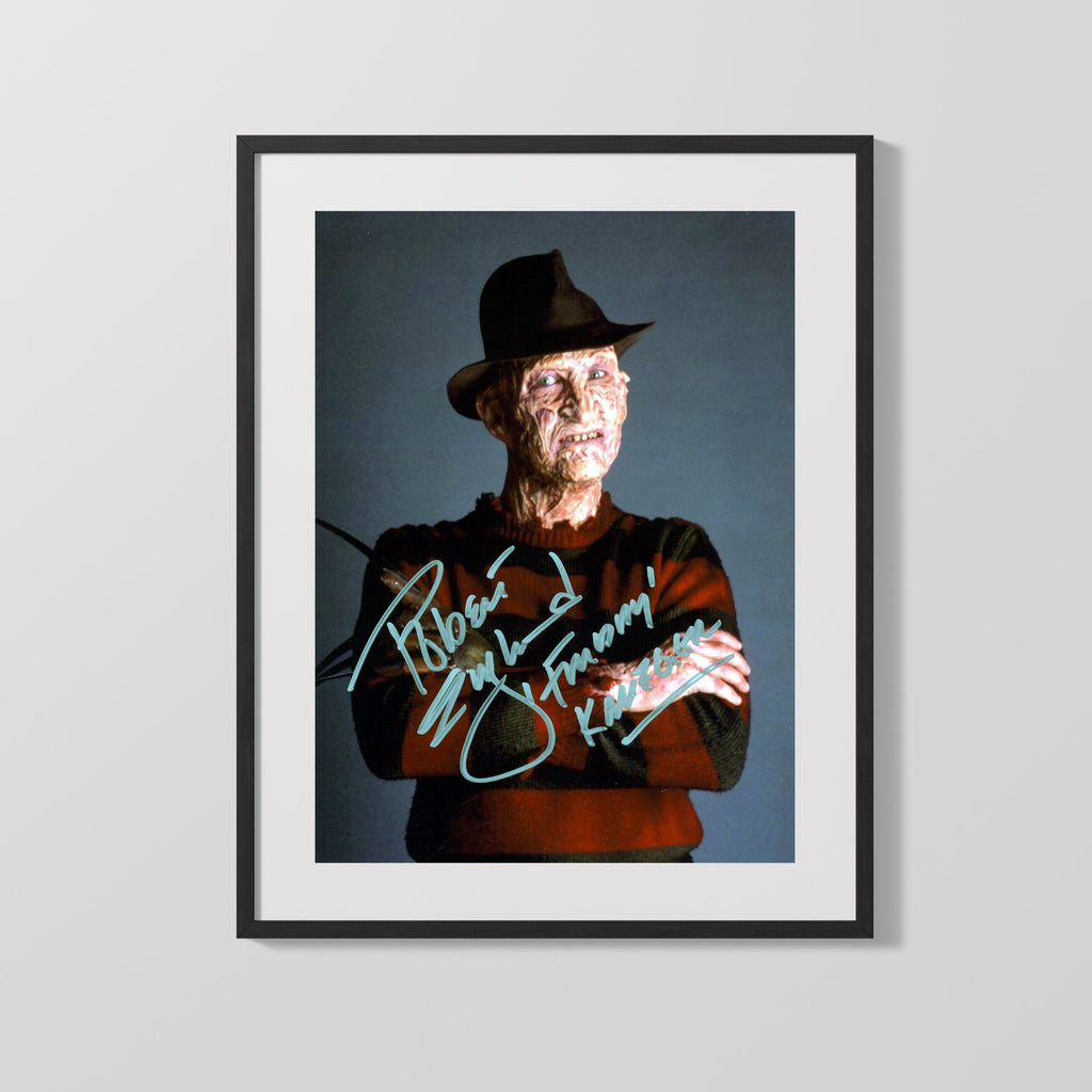 Movie Autograph Print - Robert Englund - Freddy Krueger Movies FSPrints Gallery Frame 16x20