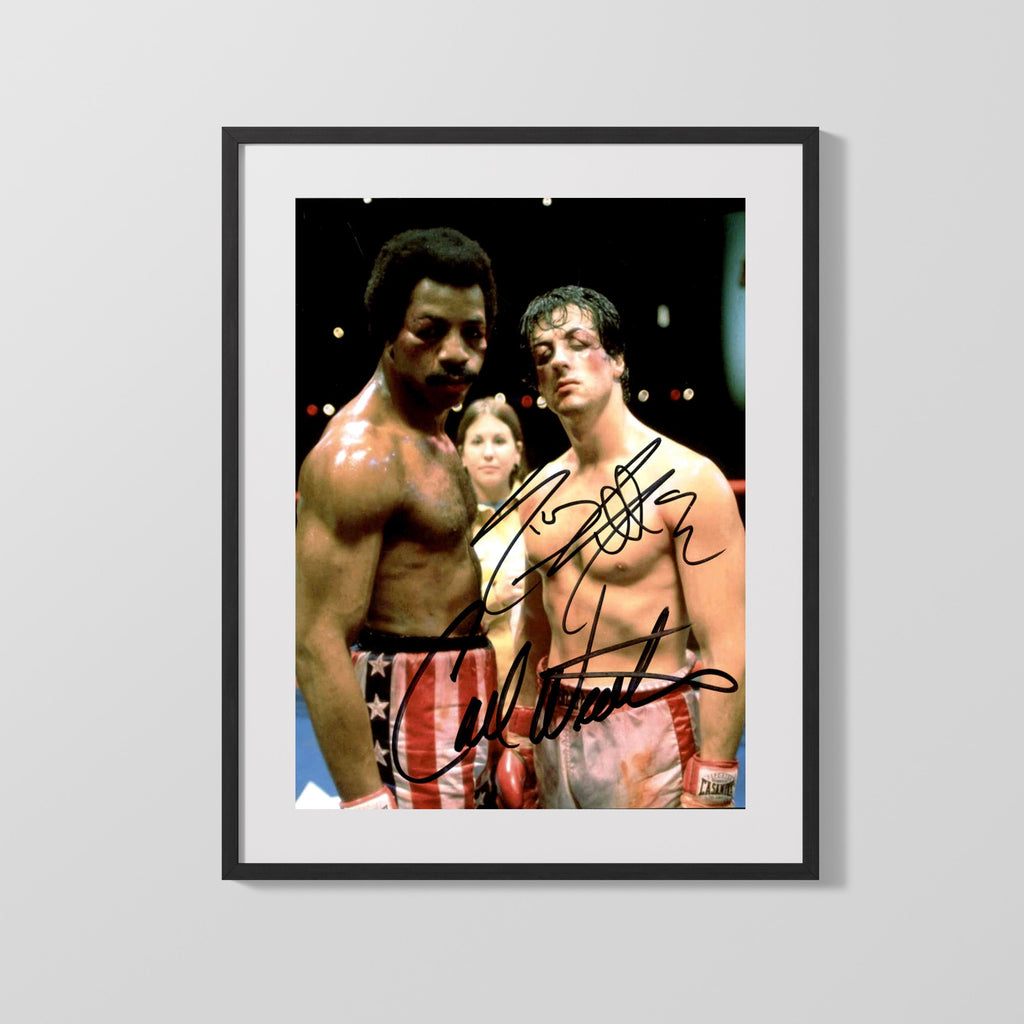 Movie Autograph Print - Rocky Cast - Ringside Glory Movies FSPrints Gallery Frame 16x20