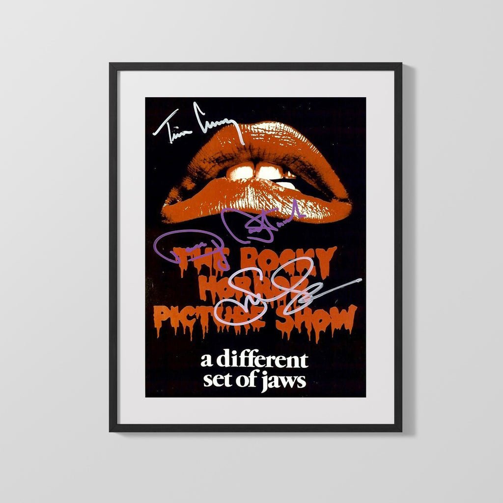 Movie Autograph Print - Rocky Horror Picture Show Cast - Lips and Legends Movies FSPrints Gallery Frame 16x20