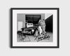 Movie Autograph Print - Steve McQueen and Carroll Shelby - Cool cars and cooler guys Movies FSPrints Gallery Frame 16x20
