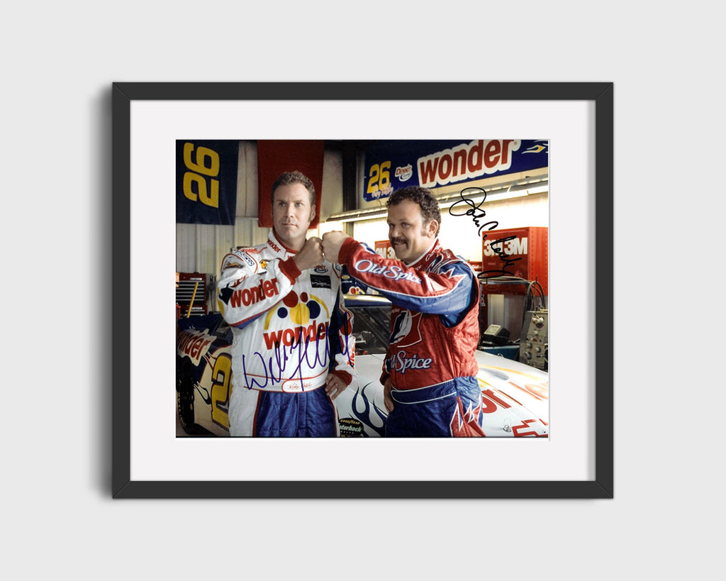 Movie Autograph Print - Talladega Nights - Will Ferrell and John C. Reilly - Shake and bake Movies FSPrints Gallery Frame 16x20