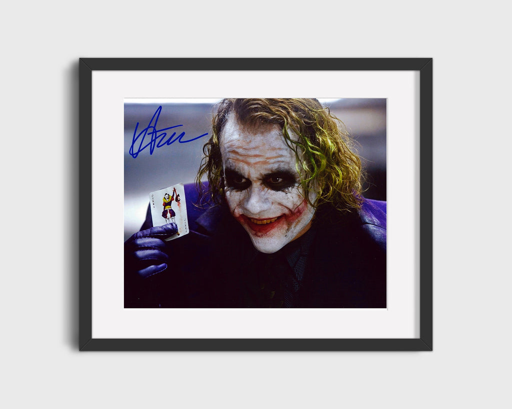 Movie Autograph Print - The Dark Knight - Heath Ledger - Why So Serious Movies FSPrints Gallery Frame 16x20